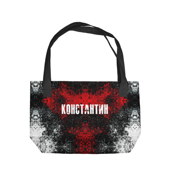 Пляжная сумка с изображением Константин цвета 
