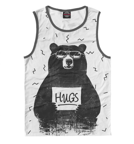 

Майки Print Bar, Белый, Bear Hugs