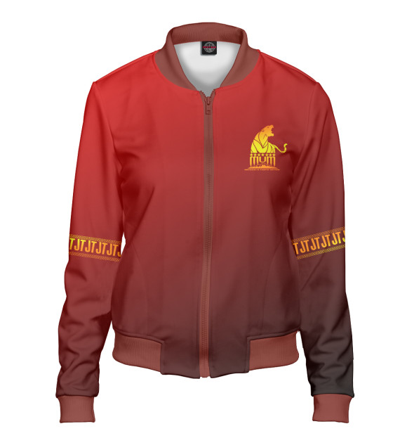 Женский бомбер с изображением Таджикистан крыша мира цвета Белый