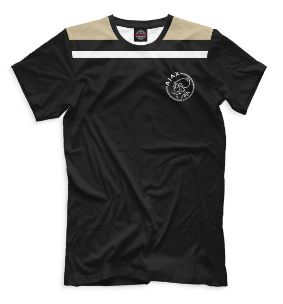 Мужская футболка с изображением Ajax цвета Черный