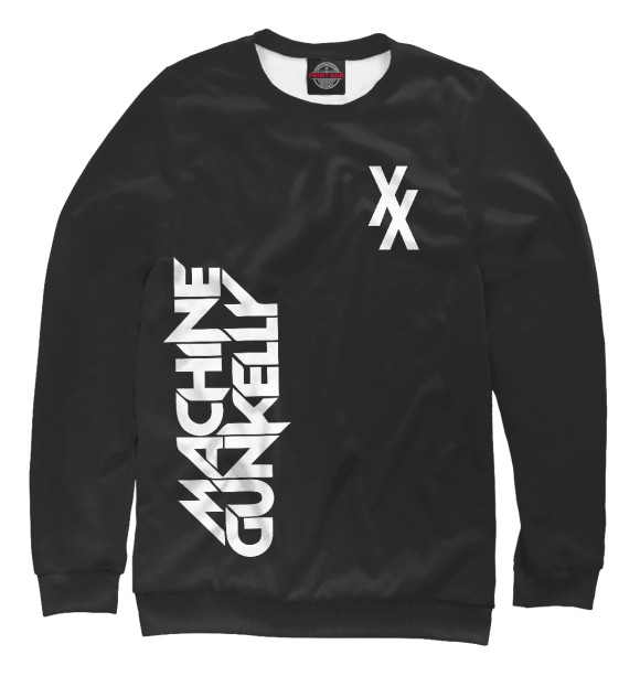 Мужской свитшот с изображением Machine Gun Kelly цвета Белый