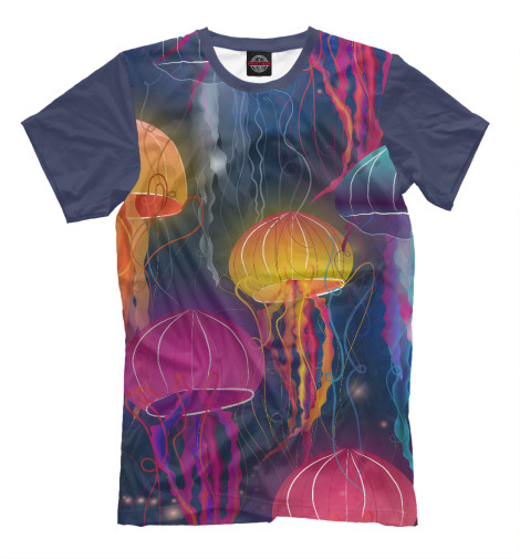 

Футболки Print Bar, Молочно-белый, Медузы