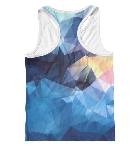 

Майки борцовки Print Bar, Белый, Полигоны