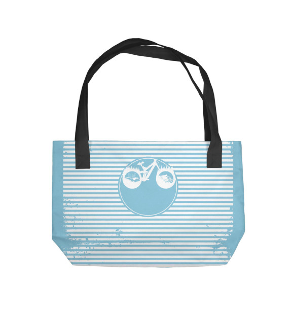 Пляжная сумка с изображением MTB Bike цвета 