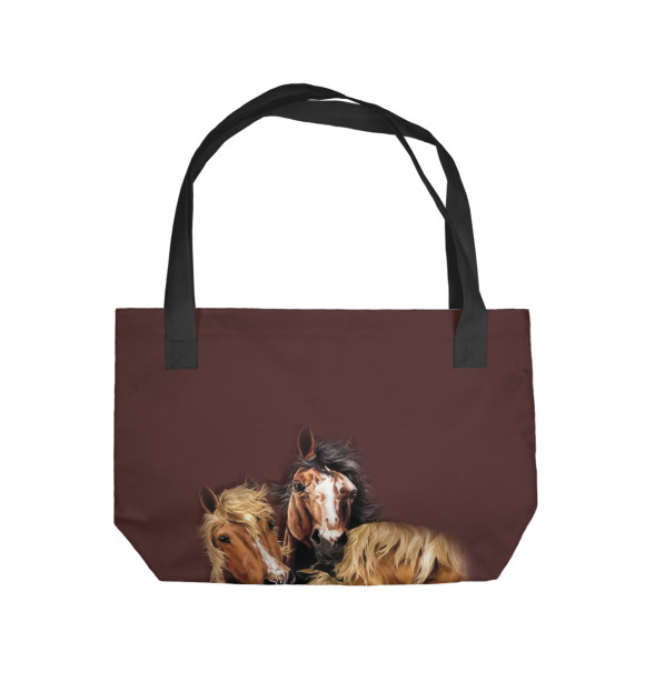 Пляжная сумка с изображением Лошади цвета 