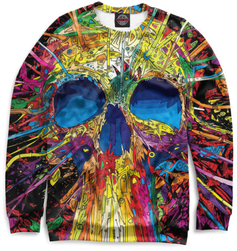 

Свитшоты Print Bar, Белый, Skull