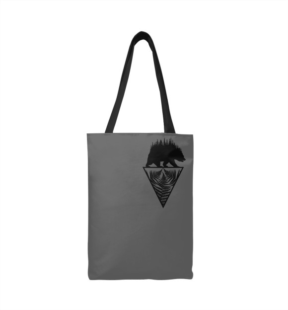 Сумка-шоппер с изображением Forest Bear цвета 