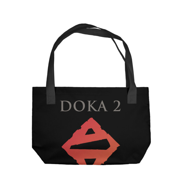 Пляжная сумка с изображением Doka 2 цвета 