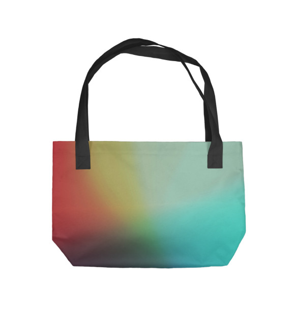 Пляжная сумка с изображением Градиент цвета 