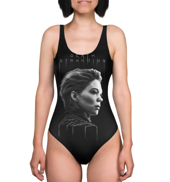 Купальник-боди с притом Death stranding Lea Seydoux цвета  Купальник-боди с изображением Death stranding Lea Seydoux цвета