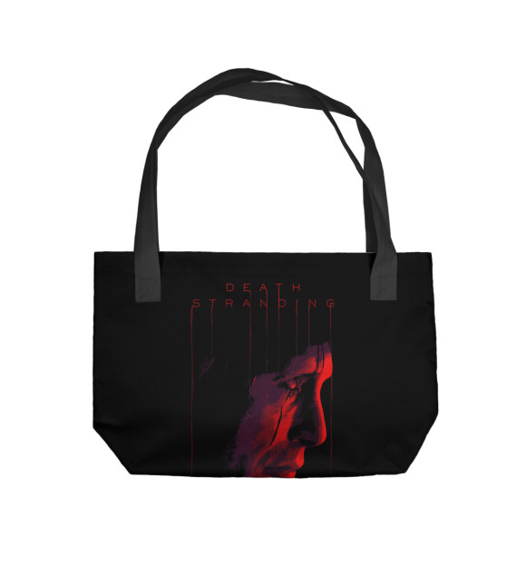 Пляжная сумка с изображением Death Stranding Mads Mikkelsen цвета 