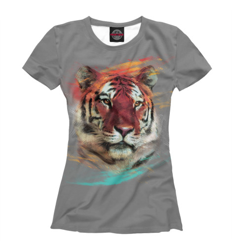 

Футболки Print Bar, Белый, Тигр