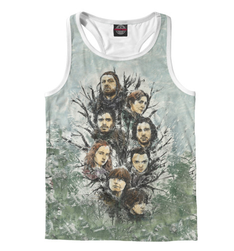 

Майки борцовки Print Bar, Белый, The Starks