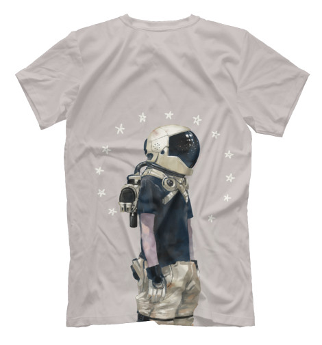 

Футболки Print Bar, Бежевый, Космонавт