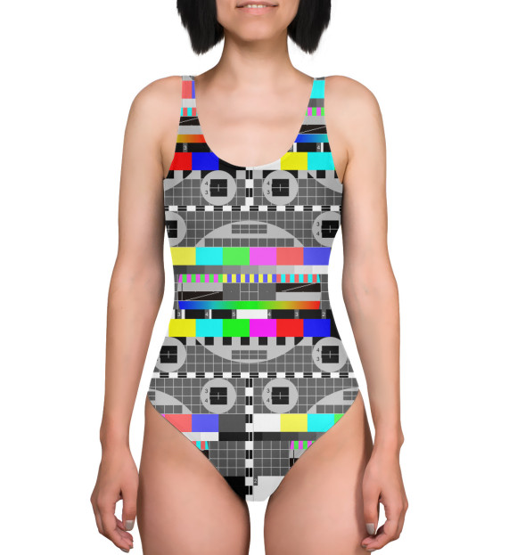 Купальник-боди с изображением Профилактика цвета 