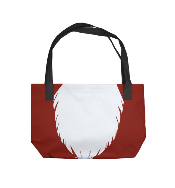 Пляжная сумка с изображением Дед Мороз цвета 