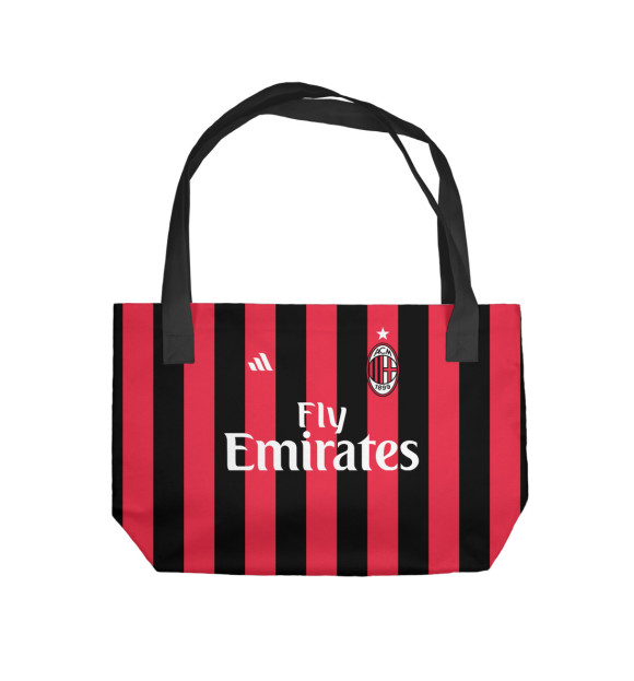 Пляжная сумка с изображением AC Milan цвета 