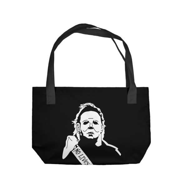 Пляжная сумка с изображением Майкл Майерс (Хэллоуин) цвета 