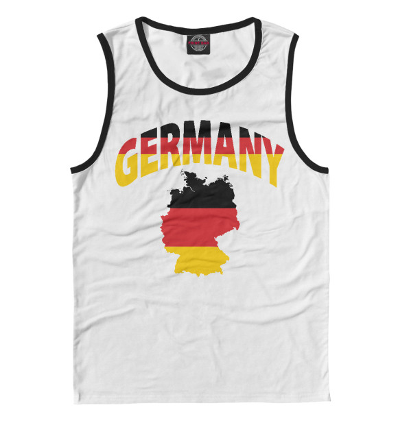 Майка для мальчика с изображением Германия цвета Белый