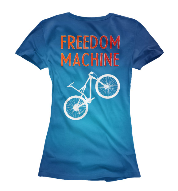 Футболка для девочек с изображением Freedom Machine цвета Белый