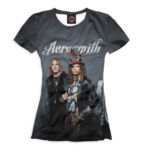 Футболка для девочек с изображением Aerosmith цвета Белый