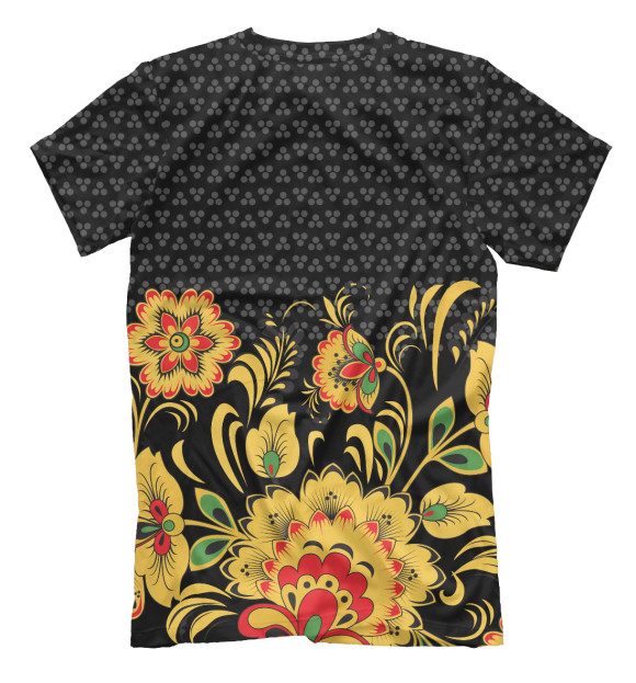 Мужская футболка с изображением Хохлома Вадим цвета Белый