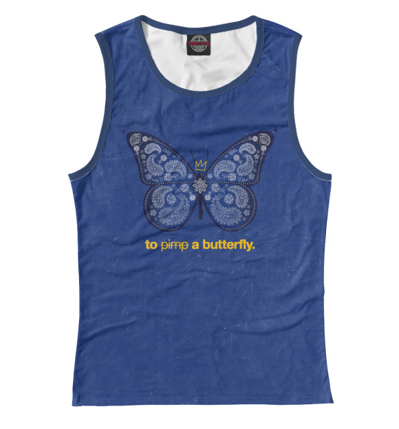 Майка для девочки с изображением To Pimp a Butterfly цвета Белый