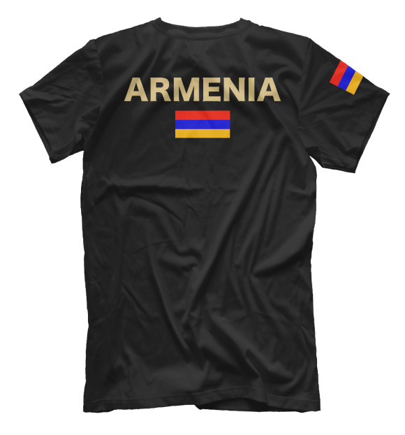 Футболка для мальчиков с изображением Герб Армении цвета Белый