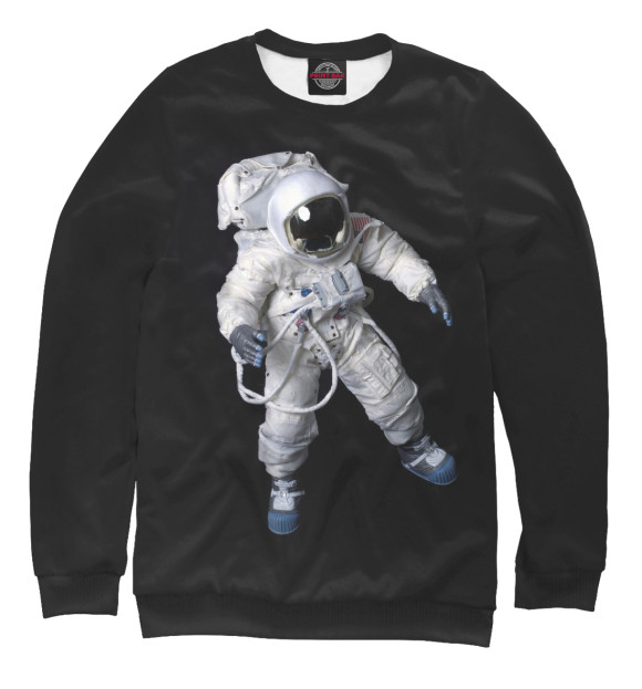 Свитшот для мальчиков с изображением Космонавт цвета Белый