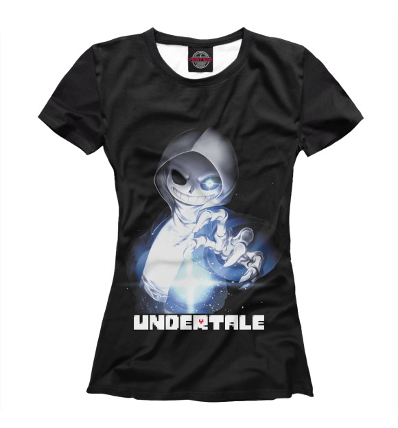 Футболка для девочек с изображением Undertale цвета Белый