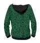 Мужское худи Abstract Wolf Green