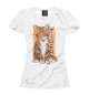 Женская футболка Tiger cat