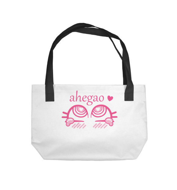 Пляжная сумка с изображением Ahegao Anime цвета 