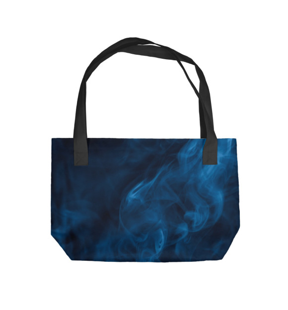 Пляжная сумка с изображением Синий дым цвета 