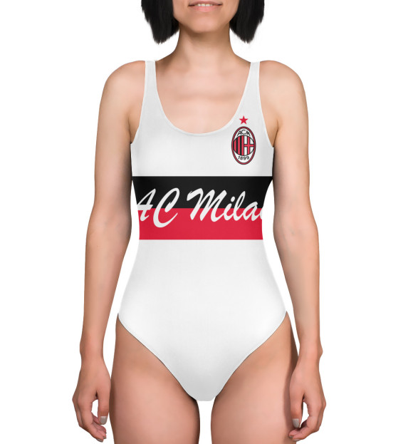 Купальник-боди с изображением AC Milan цвета 