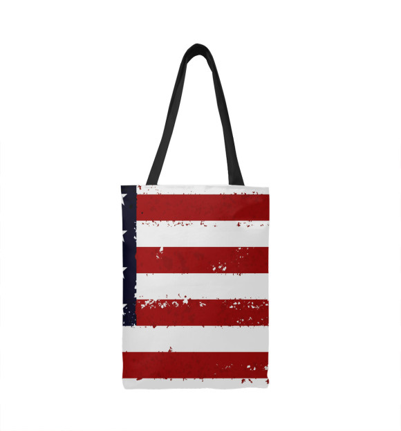 Сумка-шоппер с притом Америка цвета  Сумка-шоппер с изображением Америка цвета