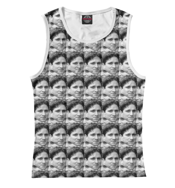 Майка для девочки с изображением Kappa цвета Белый