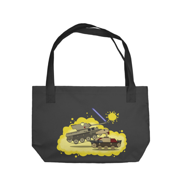 Пляжная сумка с изображением Танк Хелкат цвета 