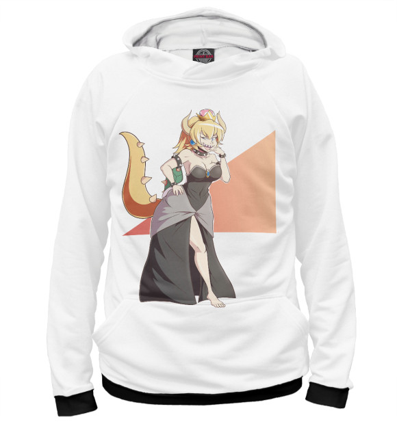 Женское худи с изображением Хентай цвета Белый
