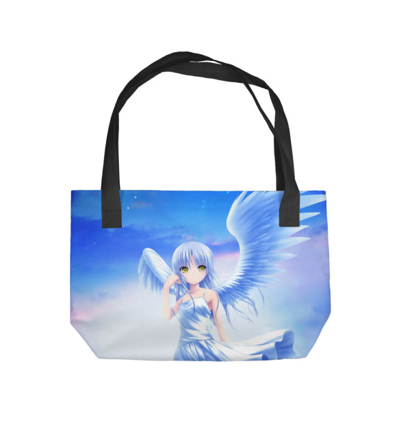 Пляжная сумка с изображением Ангел Аниме цвета 