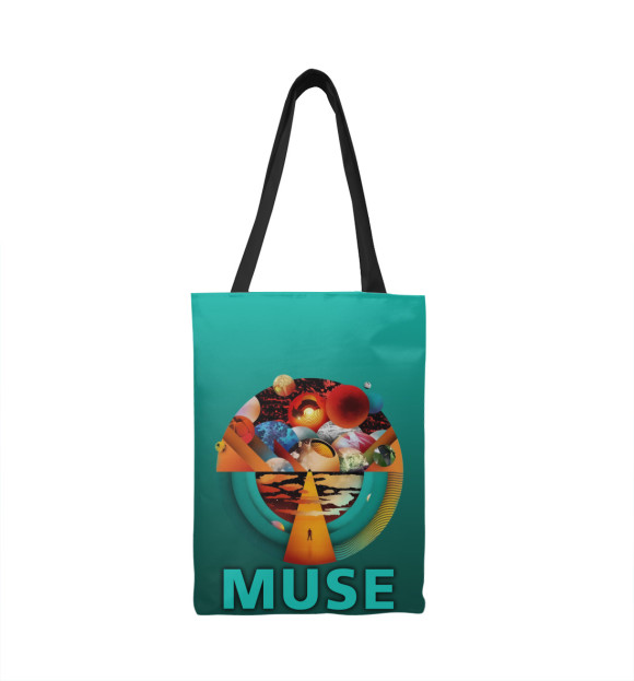 Сумка-шоппер с изображением Muse цвета 