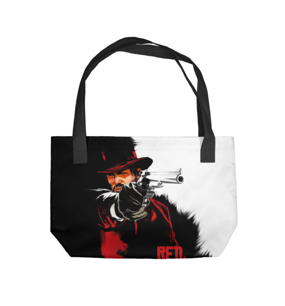 Пляжная сумка с изображением Red Dead Redemption цвета 