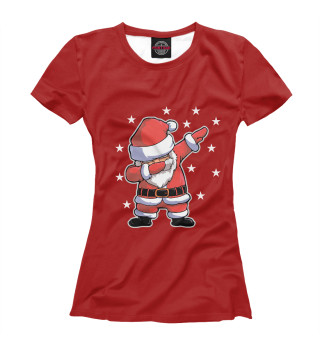 Женская футболка DAB Дед Мороз