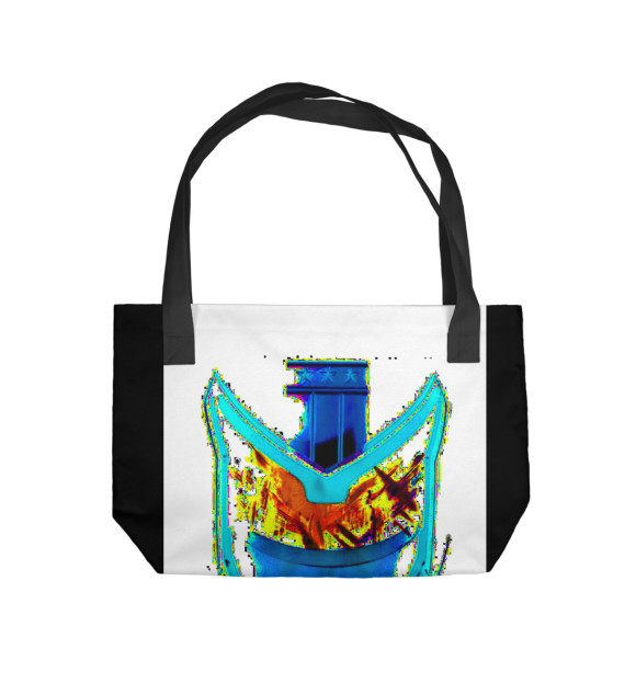 Пляжная сумка с изображением Судья Дредд цвета 