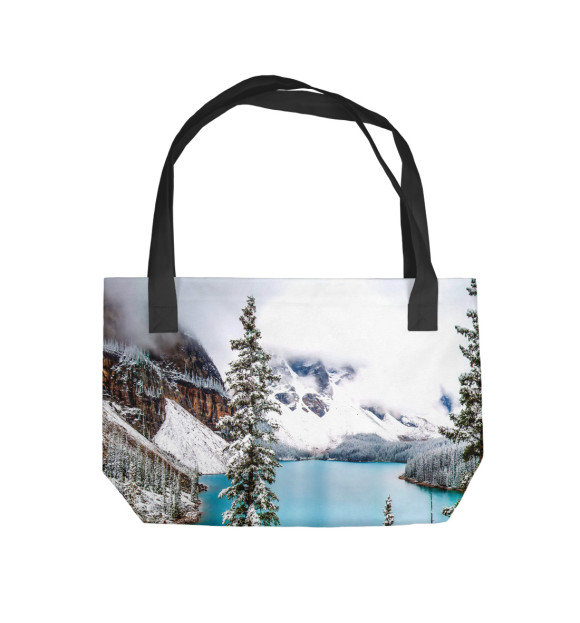 Пляжная сумка с изображением Озеро цвета 