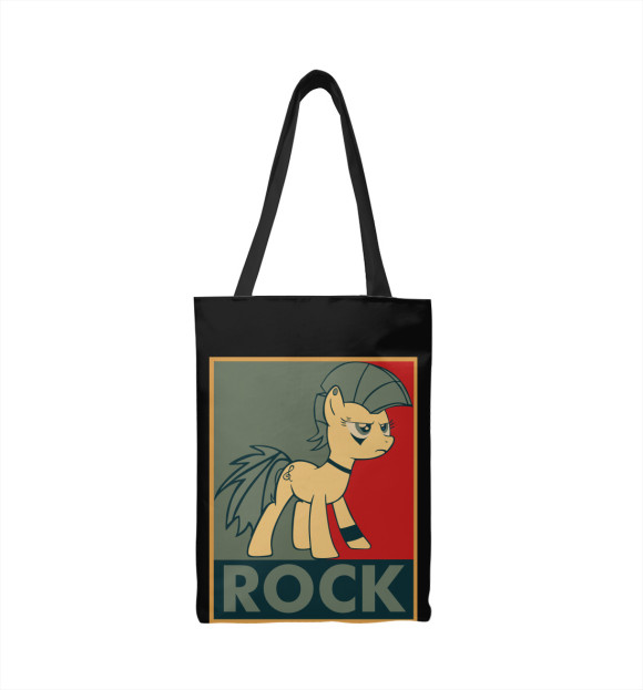 Сумка-шоппер с изображением Rock цвета 