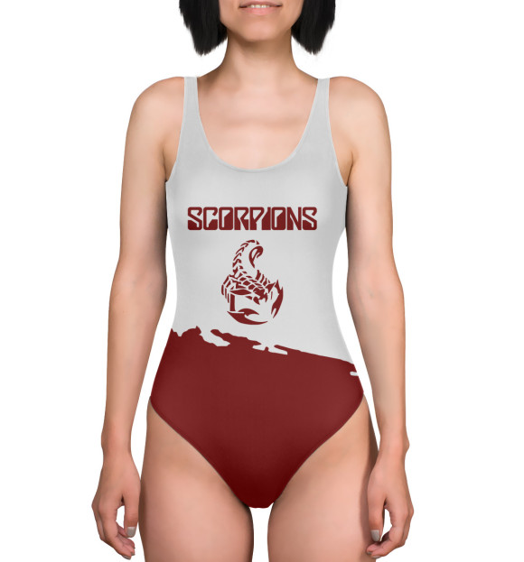 Купальник-боди с изображением Scorpions цвета 
