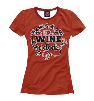 Женская футболка Wine time
