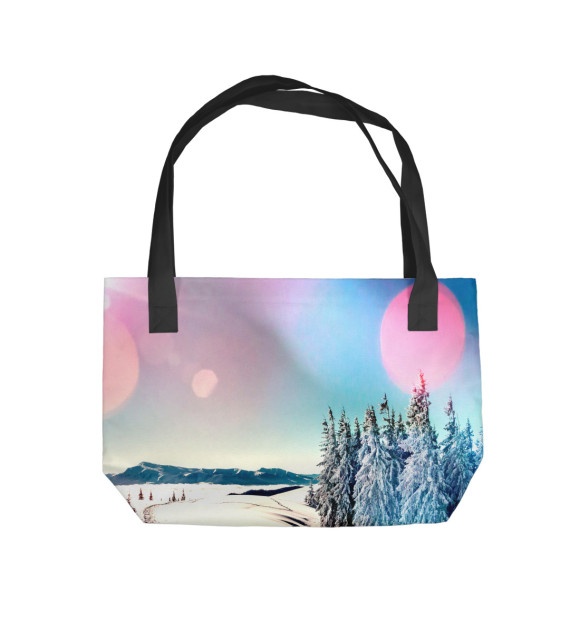 Пляжная сумка с изображением Блики света цвета 