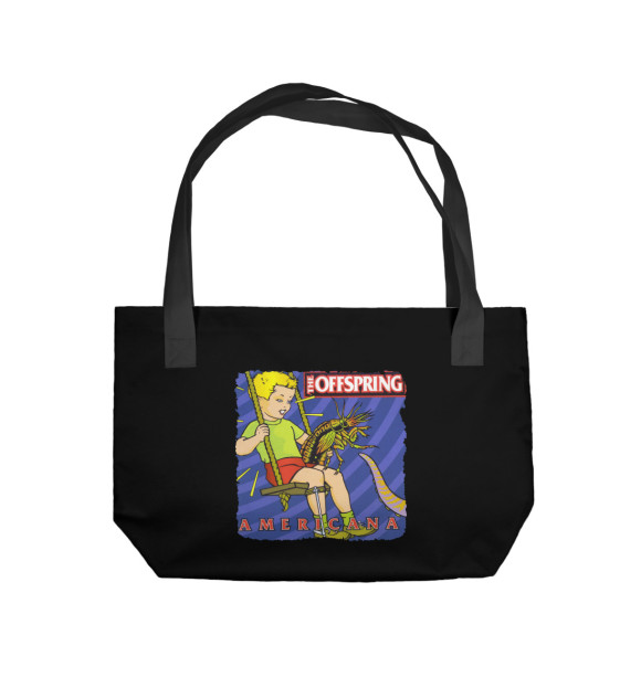 Пляжная сумка с изображением The Offspring цвета 